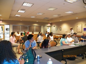 Speaking to students at San Jose City College