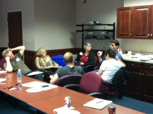 Bridgewater College faculty engaged in dialogue