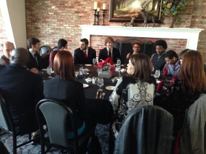 Dinner with PTK and Debate Club members