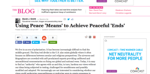 Using Peace  Means  to Achieve Peaceful  Ends    David J. Smith