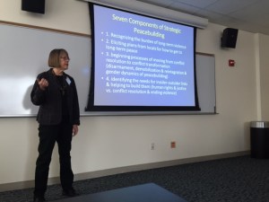 NIU's Susan Russell talks about peacebuilding